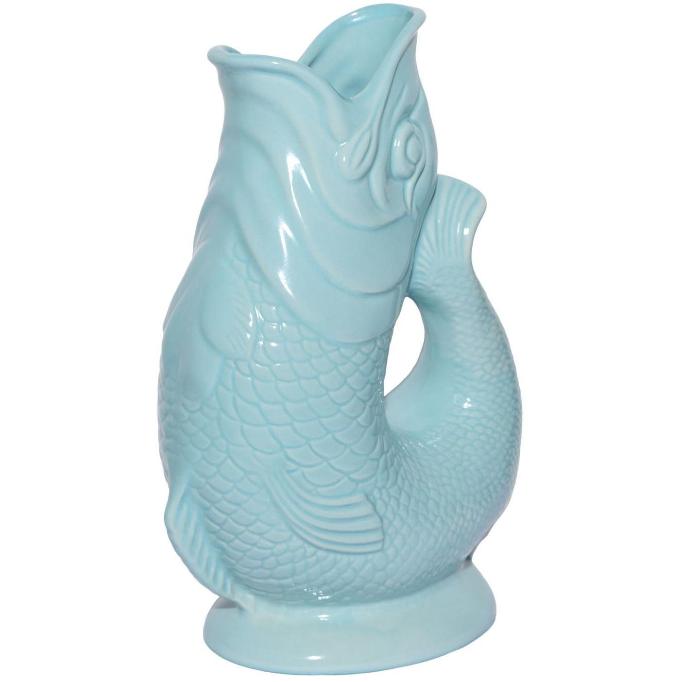 KARAFFE mit „Gluck-Gluck“-Geräusch 27,5/17/9,5 cm - Pastellgrün, Keramik (1.2L) - Gluckigluck