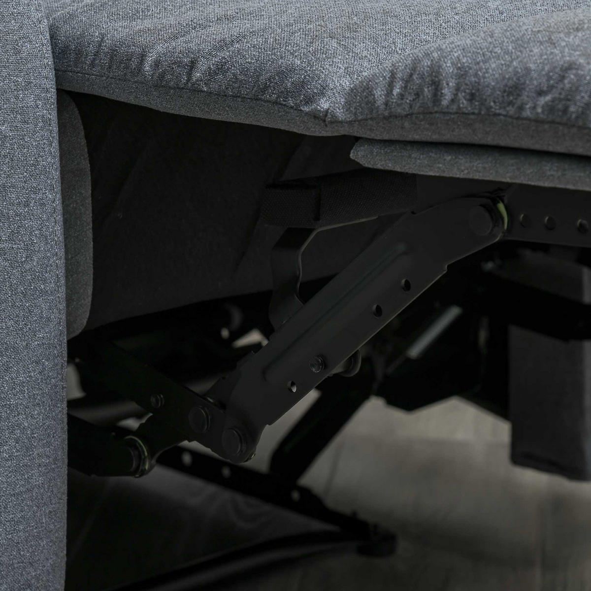 RELAXSESSEL DE-06351 mit 2-fach verstellbarer Lehne (148°), Fußstütze Hellgrau - Hellgrau, Textil/Metall (96/98/87cm) - ComfortXL