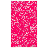 STRANDTUCH Frottee Velours Jacquard Rosa 90x170 400g/m² - Colca - Pink, Textil (170/90cm) - LE COMPTOIR DE LA PLAGE