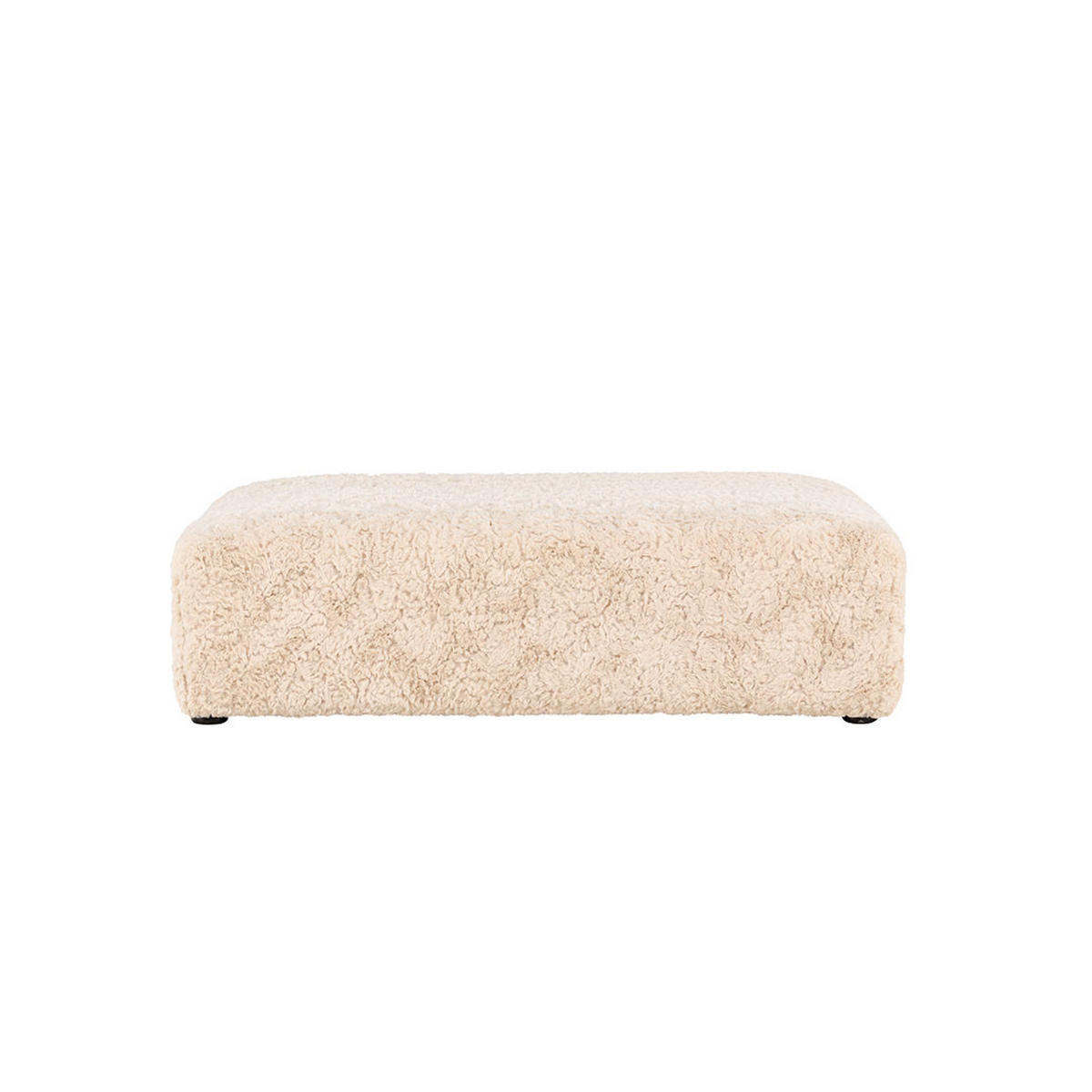 POUF, Frankie, Beige, Stoff, 100 x 100 x 30 cm - Beige, Textil (100/30/100cm) - ebuy24