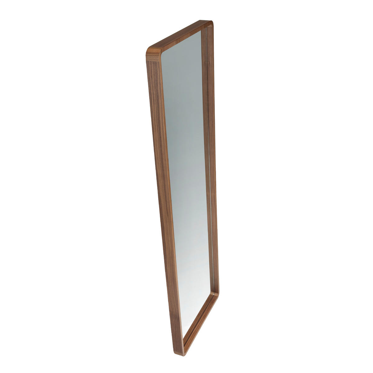 WANDSPIEGEL Rechteckig Walnuss 60/190/7 cm - Walnussfarben, Holz (60/7/190cm) - ANGEL CERDA