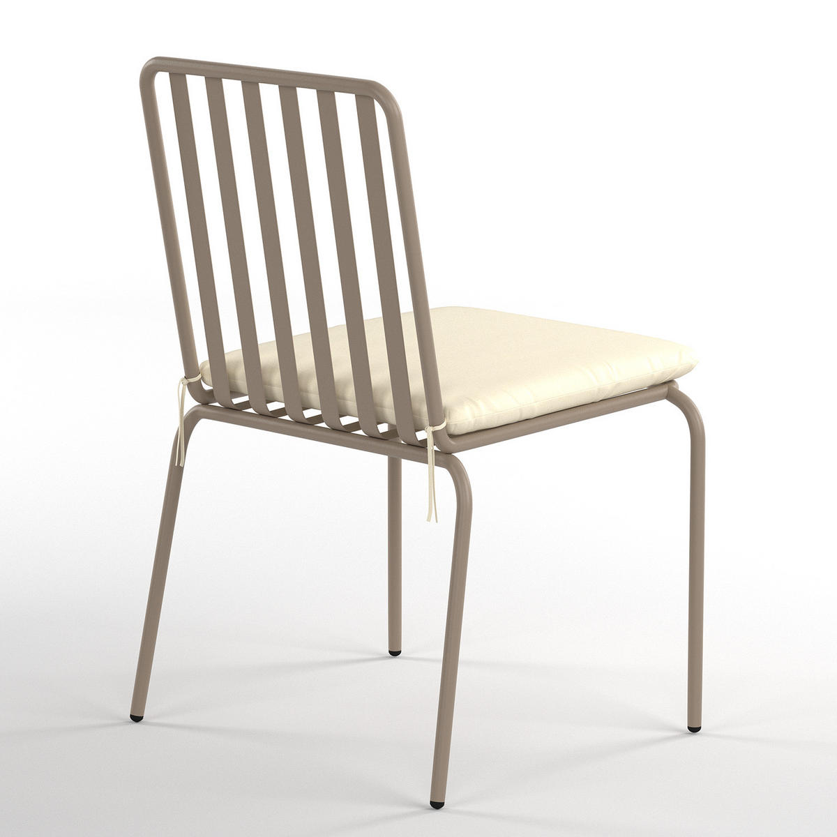 GARTENESSGRUPPE - 5-teilig - Stahl - Anthrazit - Taupe, Textil/Metall - home24