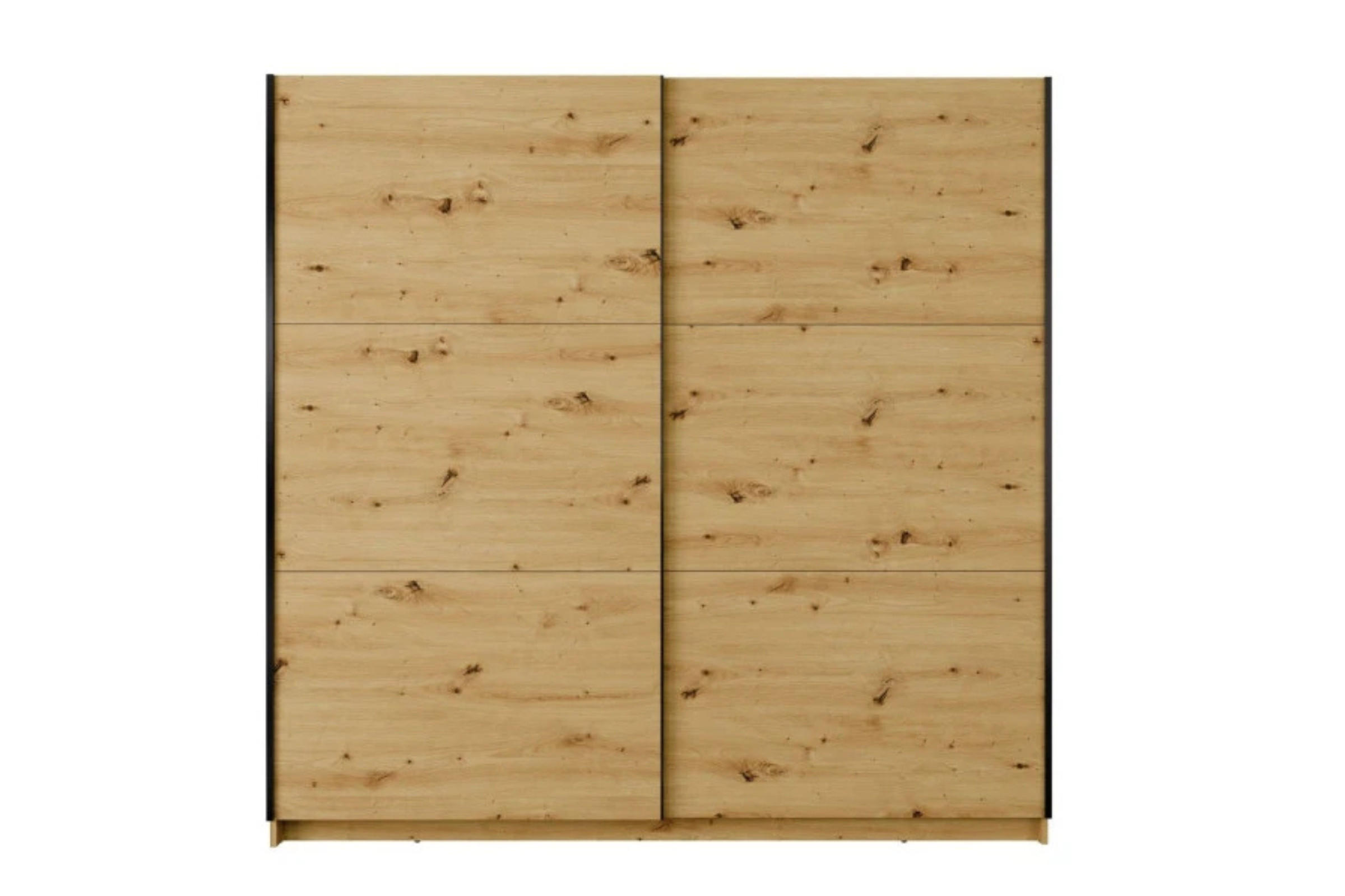 SCHWEBETÜRENSCHRANK ARLO II 200/207 cm in Eiche Artisan - Eiche Artisan, Holzwerkstoff (201/59/207cm) - Deine Möbel 24