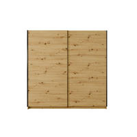 SCHWEBETÜRENSCHRANK ARLO II 150/207 cm in Eiche Artisan - Eiche Artisan, Holzwerkstoff (151/59/207cm) - Deine Möbel 24