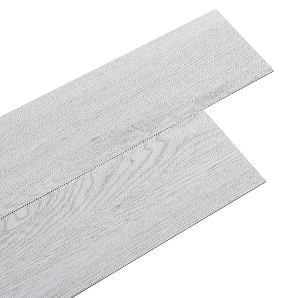 VINYLBODEN 5m²/36-TLG. selbstklebend PVC - Hellgrau, Kunststoff (0.2/91.5/15.2cm) - Livingandhome