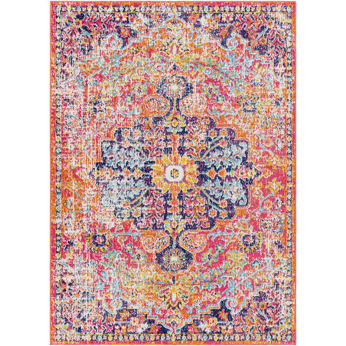 VINTAGE-TEPPICH 120x170 cm Orange - Orange, Textil (120/170cm)