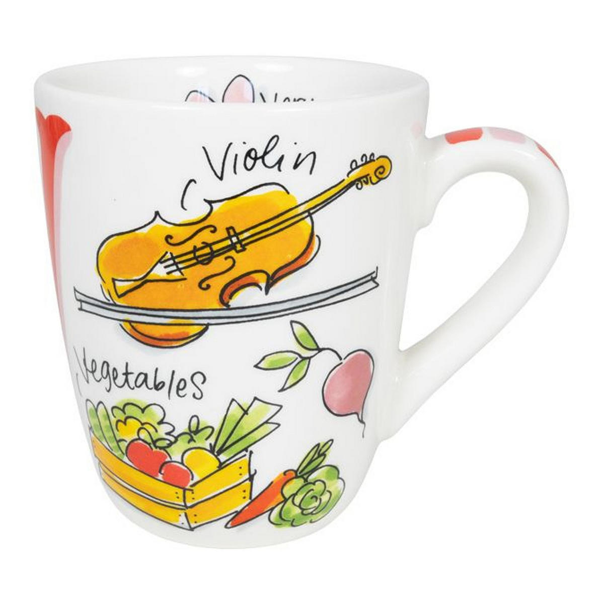 BECHER Liebesbrief V in Bunt - 350 ml - Multicolor, Keramik (0.35L) - Blond Amsterdam