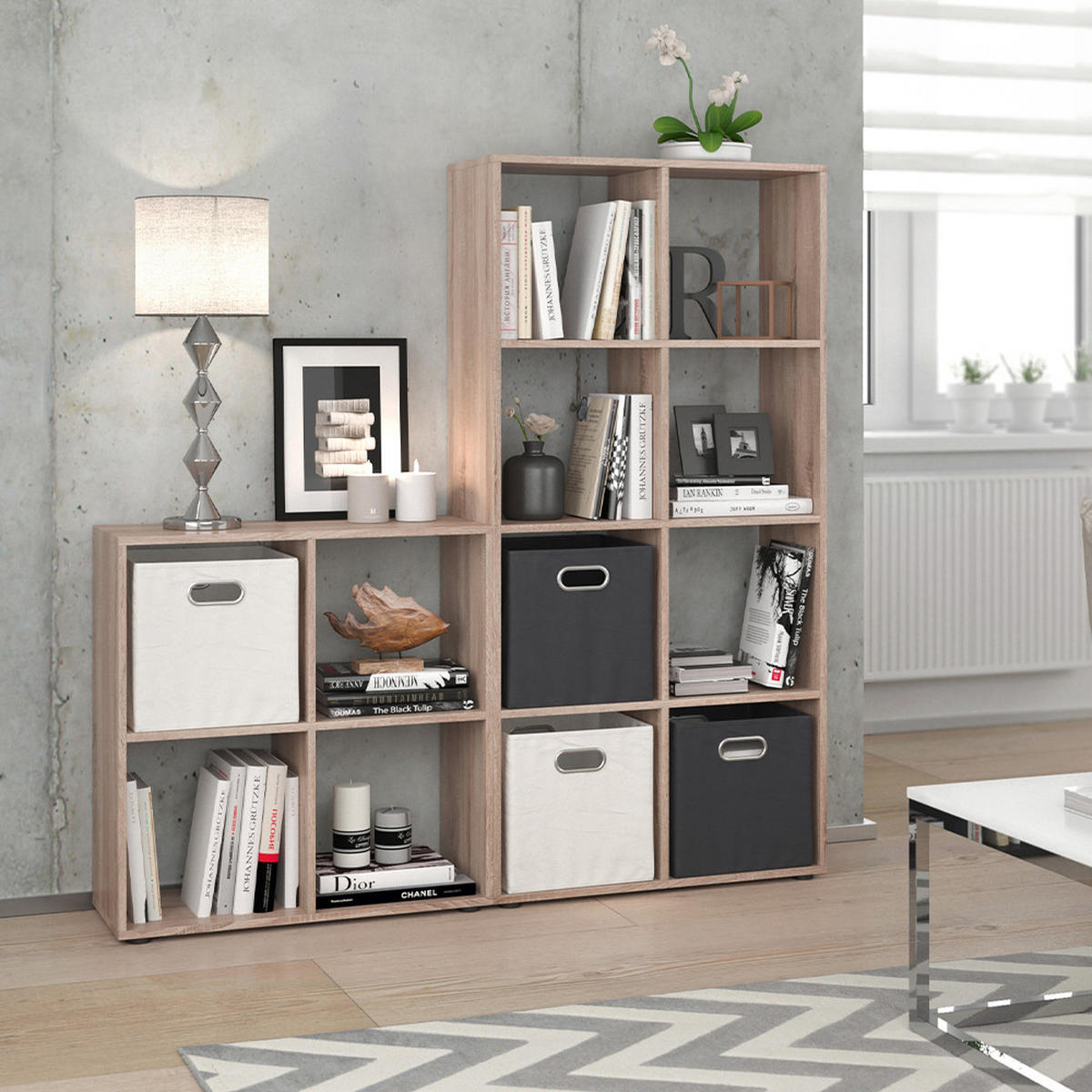 RAUMTEILER Scutum Sonoma 72 x 143 cm - Sonoma Eiche, Holzwerkstoff (143/72/29cm) - Vicco