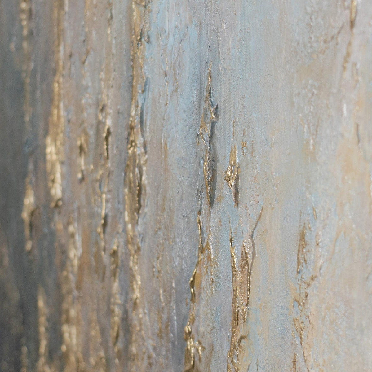 GEMÄLDE Goldene Linien Schattenfugenrahmen Grau 70x50 cm - Grau, Holz (70/50cm) - YS-art gallery