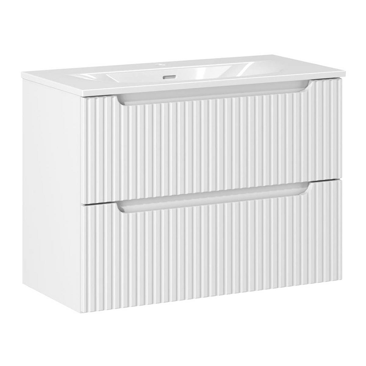 WASCHTISCH Newport-56 - Weiß, Holzwerkstoff (81/59/40cm) - Lomado