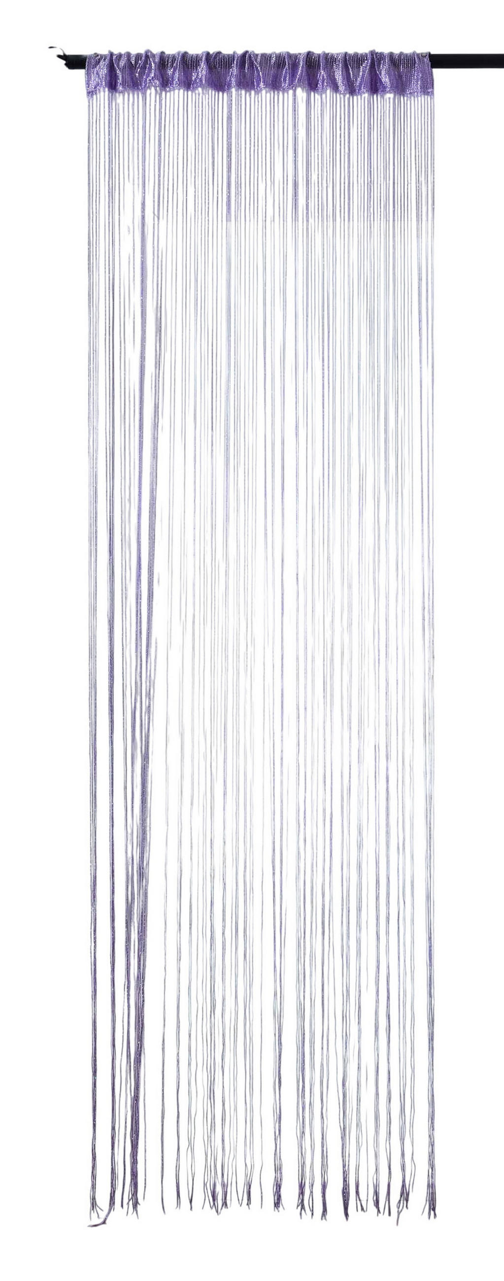 FADENGARDINE Shanghai HxB 230x100 cm Flieder Lurex - Lila, Textil (100/230cm) - Gardinenbox