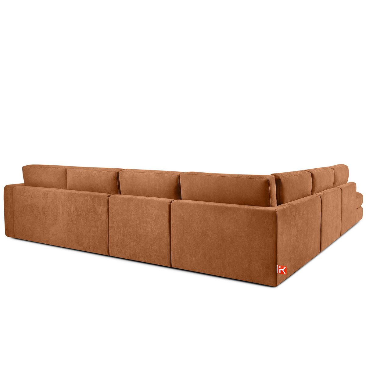 ECKSOFA XL links VERUS - Rot, Holz/Holzwerkstoff (377/328cm) - KONSIMO®