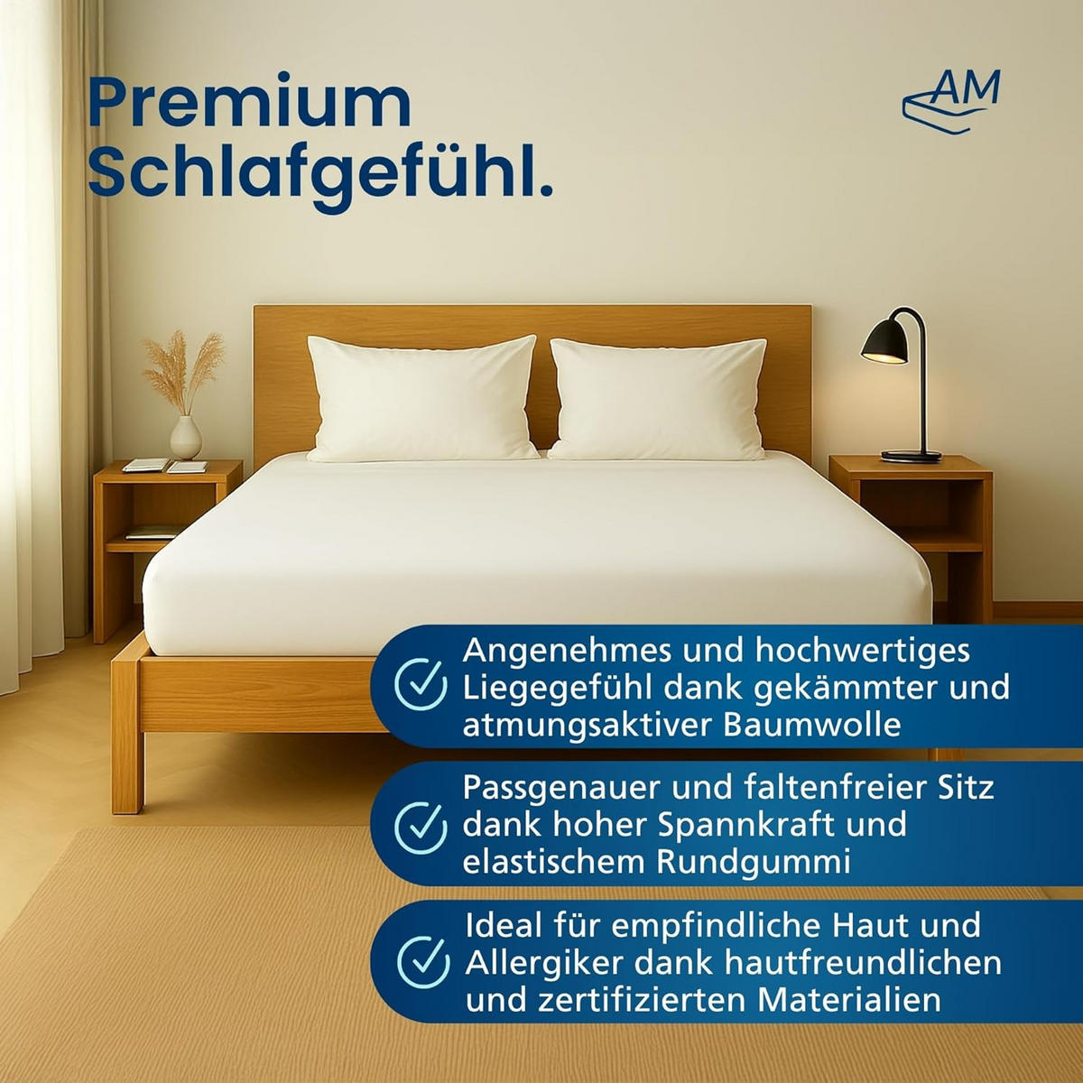NAPÍNACÍ prostěradlo 200/220/12 cm Bílá - bílá, textil (200/220cm) - AM Qualitätsmatratzen