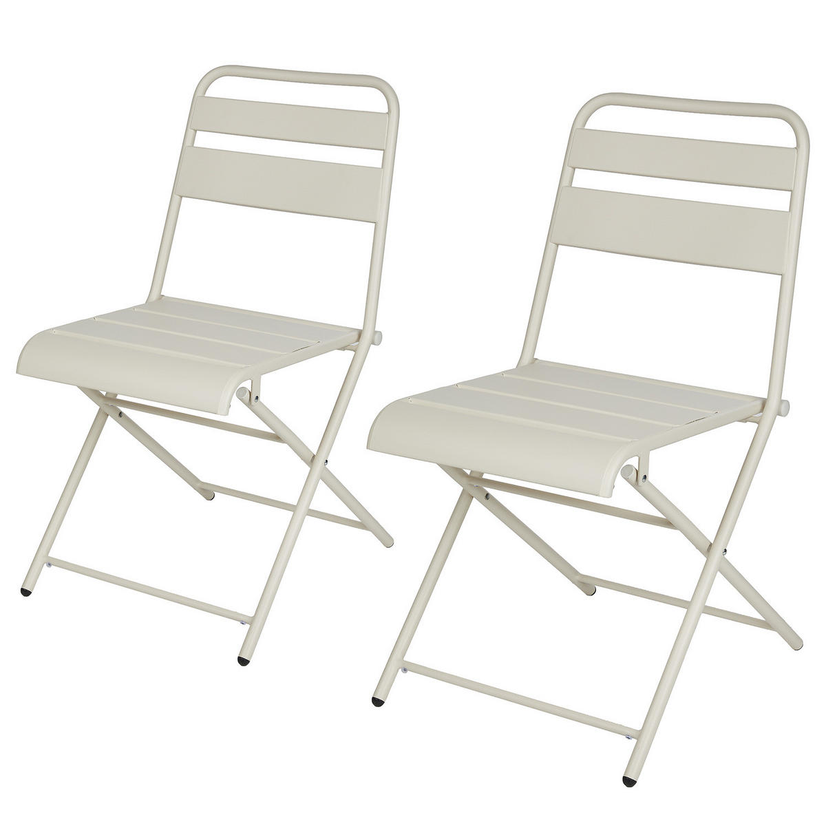 KLAPPSTUHL (2er-Set) Urban One - Beige, Metall (45/80/54cm) - Butlers