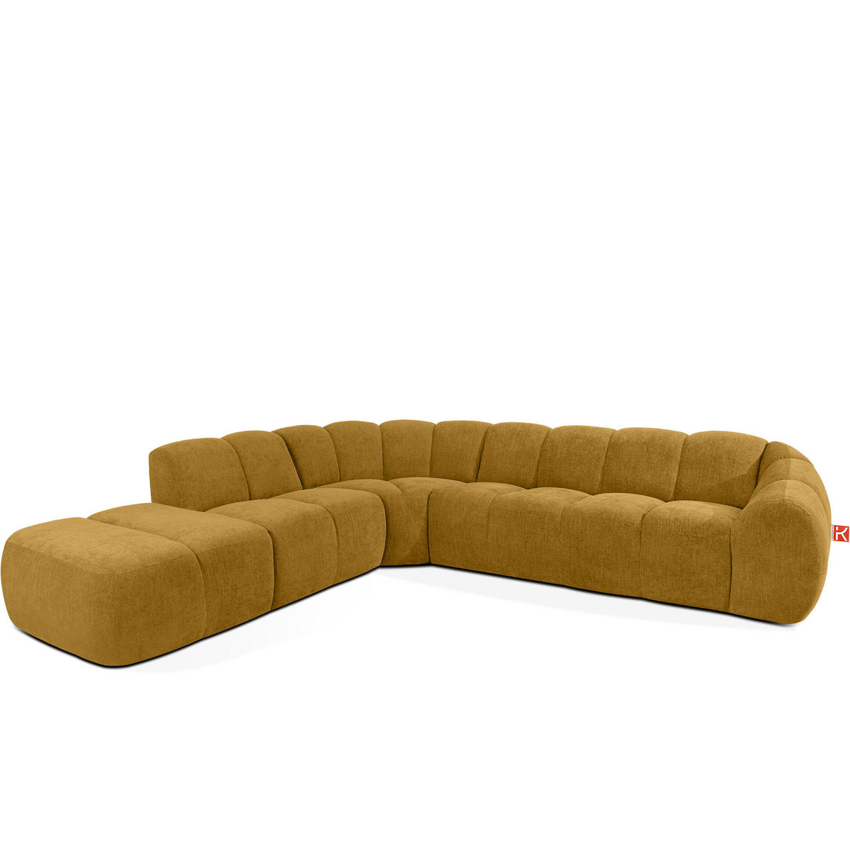 ECKSOFA LINKS FLAVA, Honigfarben - Honig, Holz/Holzwerkstoff (310/274cm) - KONSIMO®
