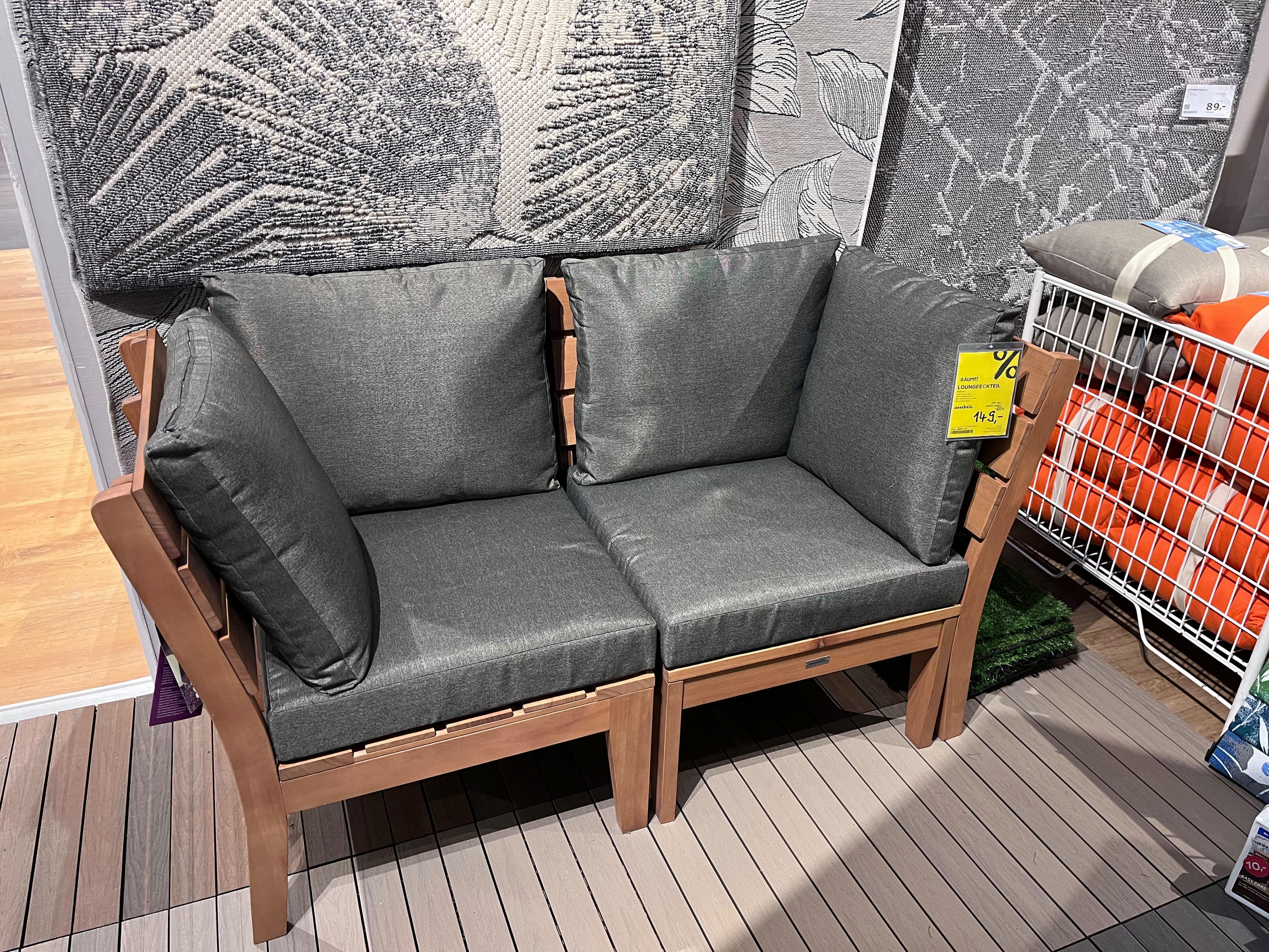 Gartenbank (2 Eckteile - Ambia Garden