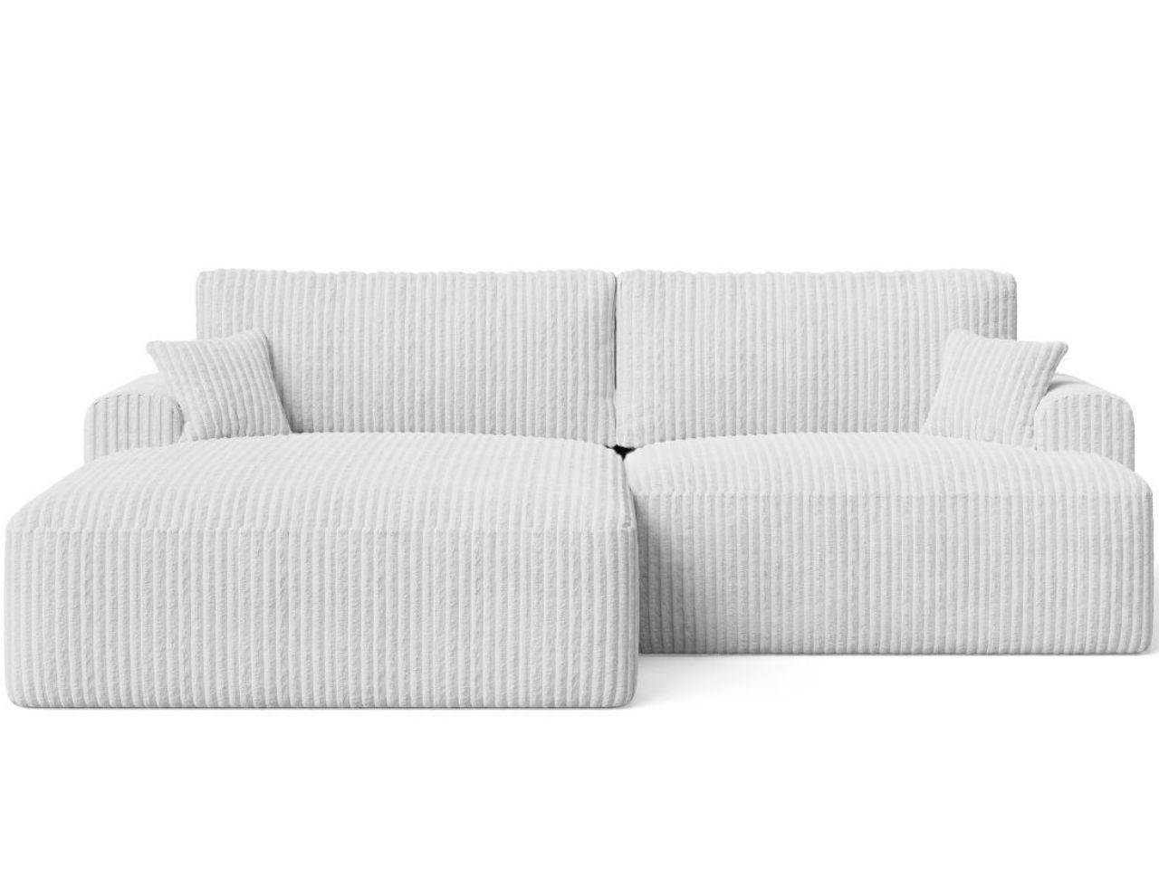 ECKSOFA Serene Grau Links - Grau, Holz/Textil (259/145cm) - Graingold