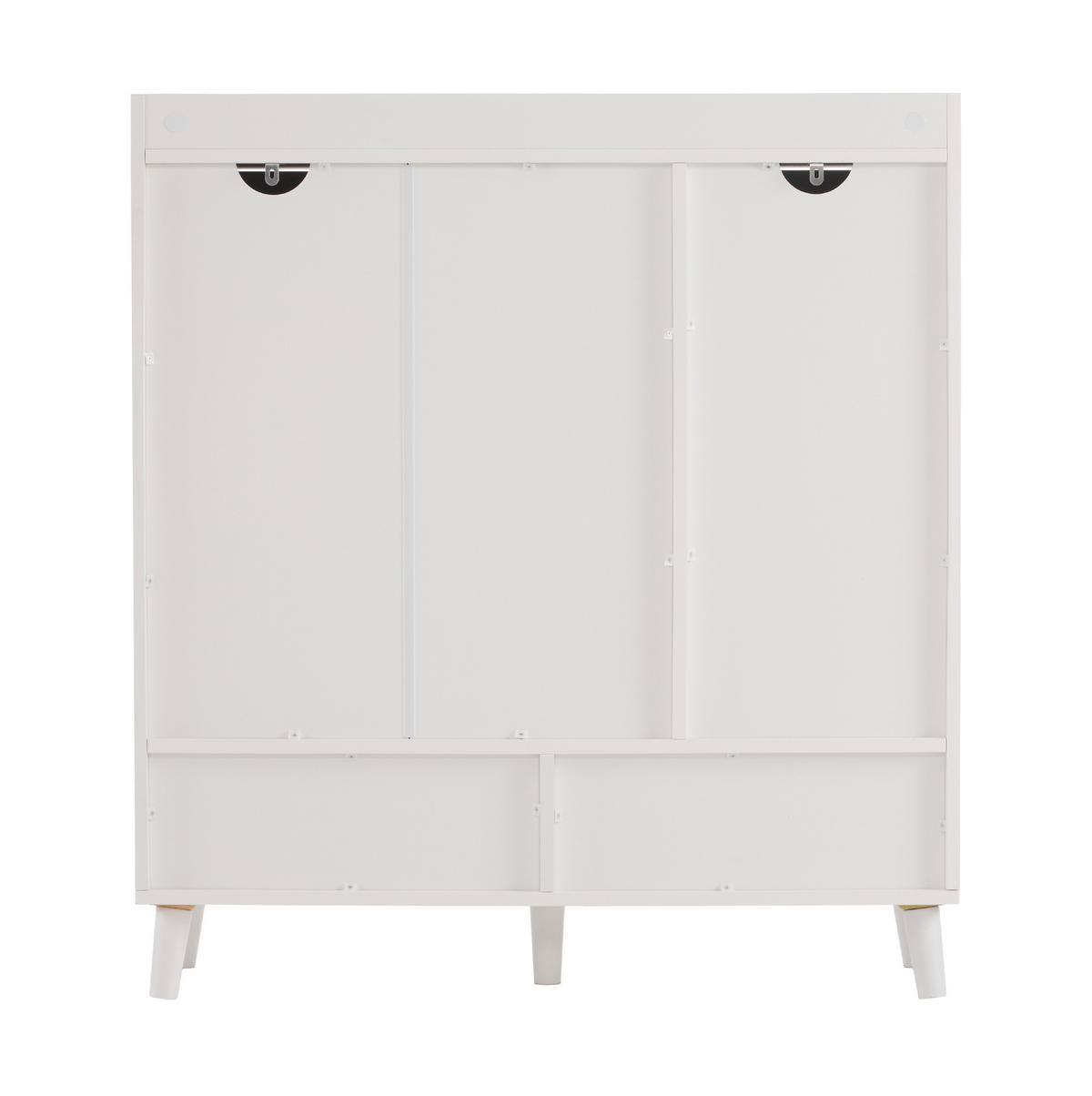 SCHUHSCHRANK 90/35/99 cm in Weiß mit verstellbaren Einlegeböden - Weiß, Holzwerkstoff (90/99/35cm) - Flora Grace