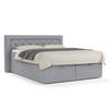 BOXBETT Jayleen Grau 140/200 cm - Schwarz/Grau, Holz/Holzwerkstoff (140/200cm) - Maison de Reve