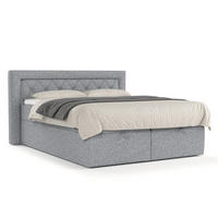 BOXBETT Jayleen Grau 140/200 cm - Schwarz/Grau, Holz/Holzwerkstoff (140/200cm) - Maison de Reve