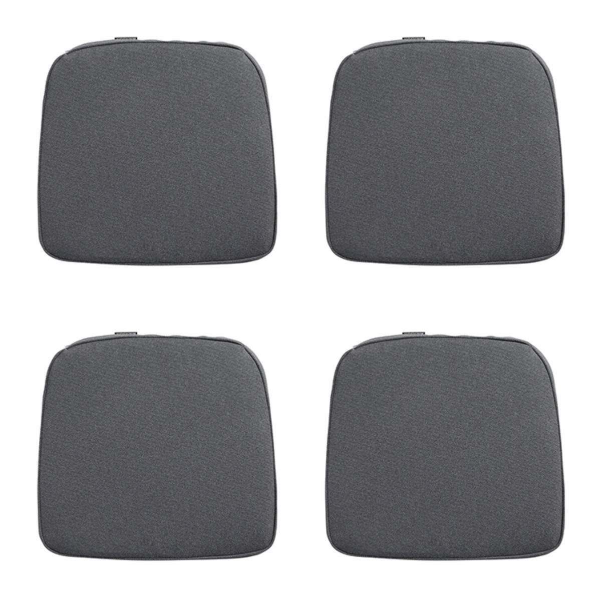 SITZKISSEN Manchester 48/48 cm 4er-Set - Grau, Textil (48/7.5/46cm) - Madison