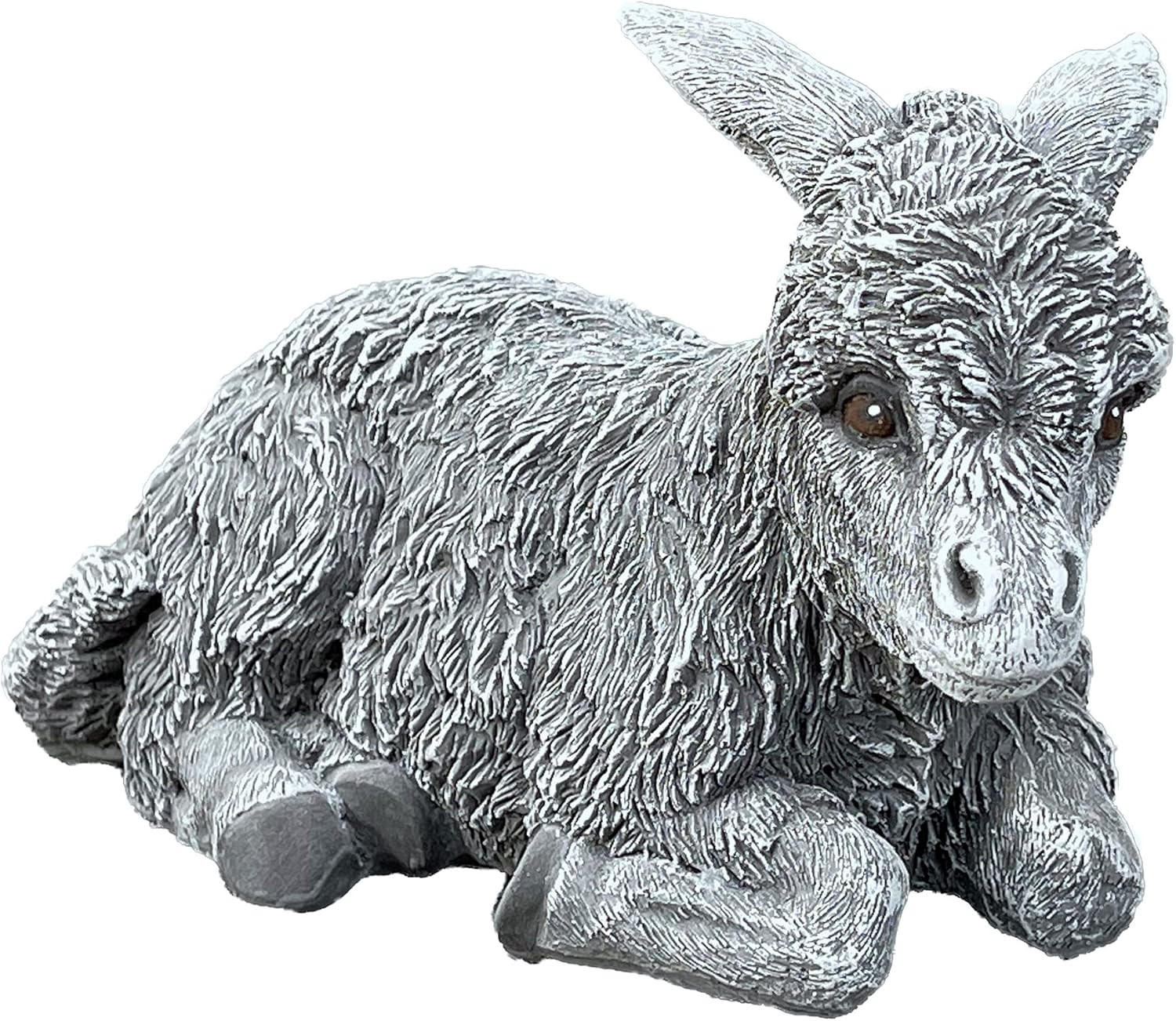 STEINFIGUR Esel Sarah frostfest wetterfest Steinguss - Grau, Stein (12/16/9cm) - stoneandstyle