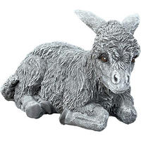 STEINFIGUR Esel Sarah frostfest wetterfest Steinguss - Grau, Stein (12/16/9cm) - stoneandstyle