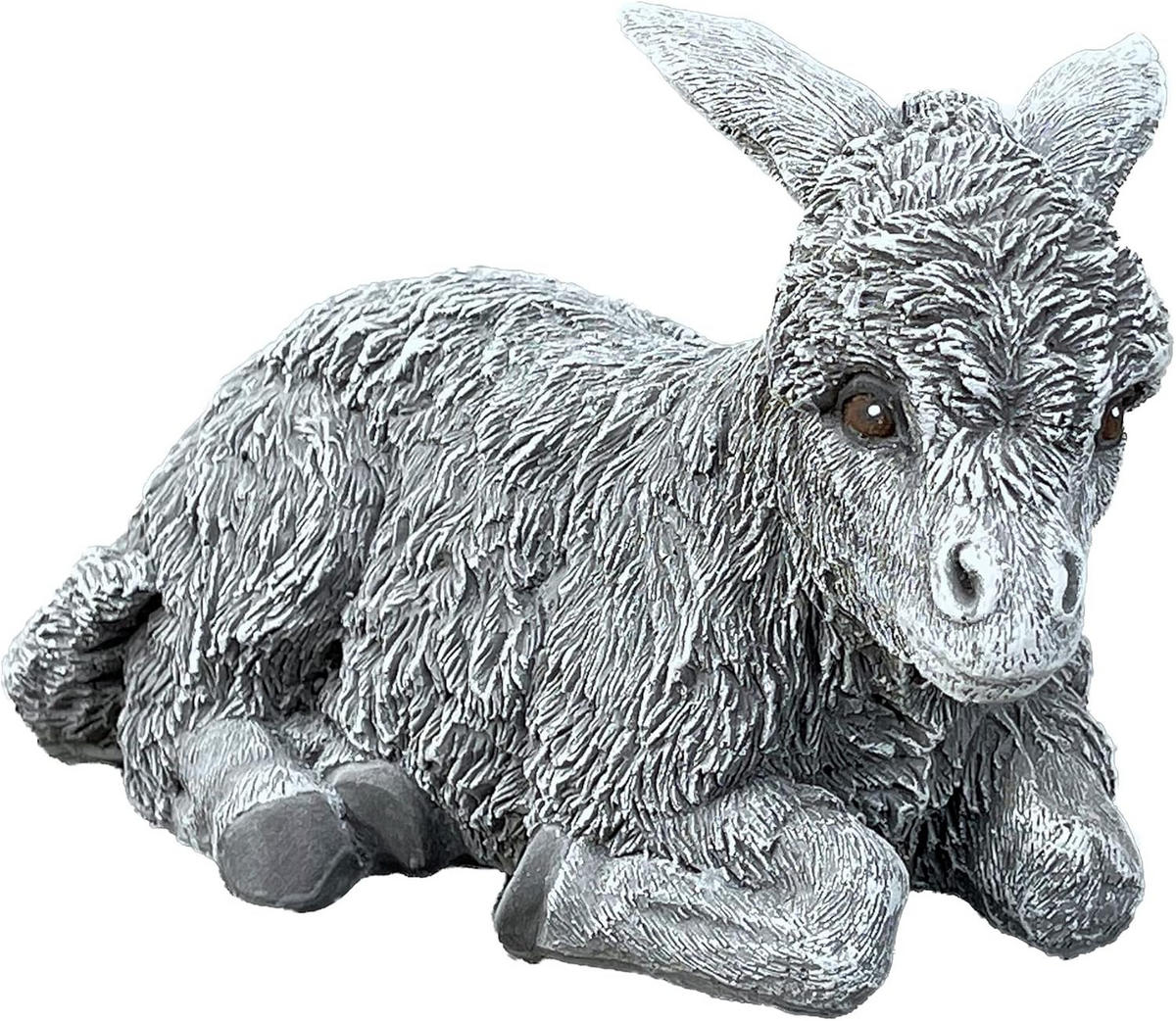 STEINFIGUR Esel Sarah frostfest wetterfest Steinguss - Grau, Stein (12/16/9cm) - stoneandstyle