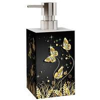 SEIFENSPENDER Silhouette - Goldfarben/Schwarz, Kunststoff (7/12/7cm) - Sanilo