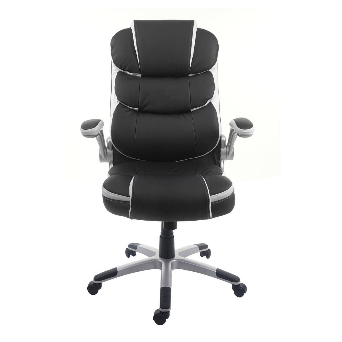 DREHSTUHL HxBxT 120x68x74cm Sitzhöhe 47cm Kunstleder Schwarz - Schwarz, Kunststoff (68/120/74cm) - PROREGAL