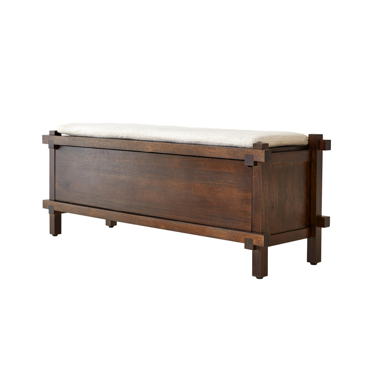 SCHUHSCHRANK Arko Braun aus Mango - Braun, Holz (120/48/40cm) - Tikamoon