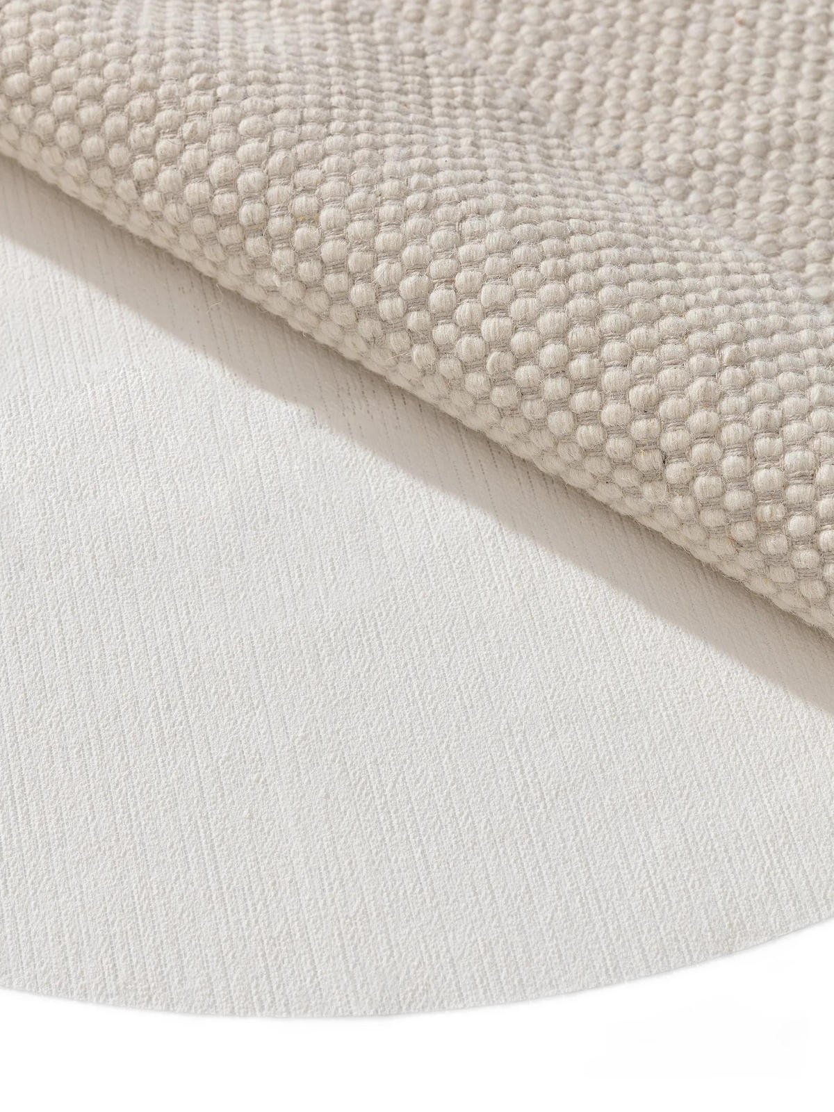 PODLOŽKA pod koberec Prima Bílá ø 100 cm kulatý - bílá, textil/umělá hmota (100/100cm) - benuta