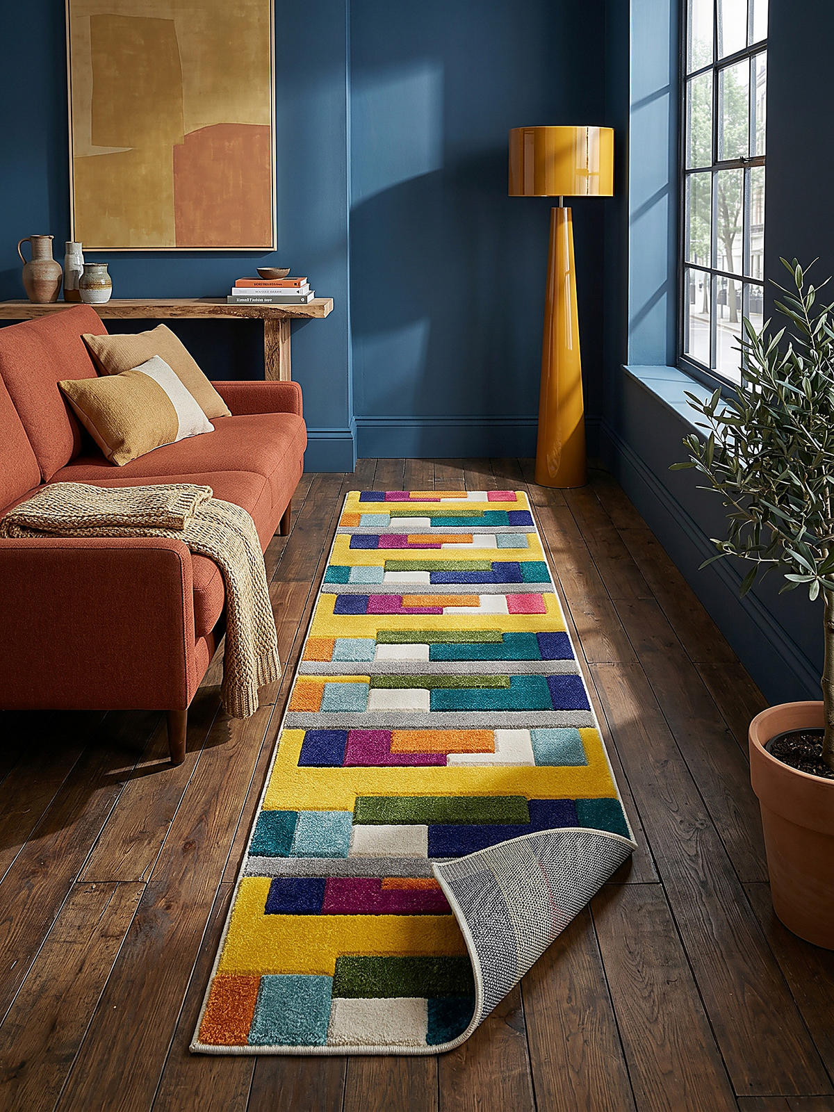 TEPPICH MOSS, geometrisch-abstrakt, Bunt, 66 x 300 cm - Multicolor, Textil (300/66cm) - KADIMA DESIGN