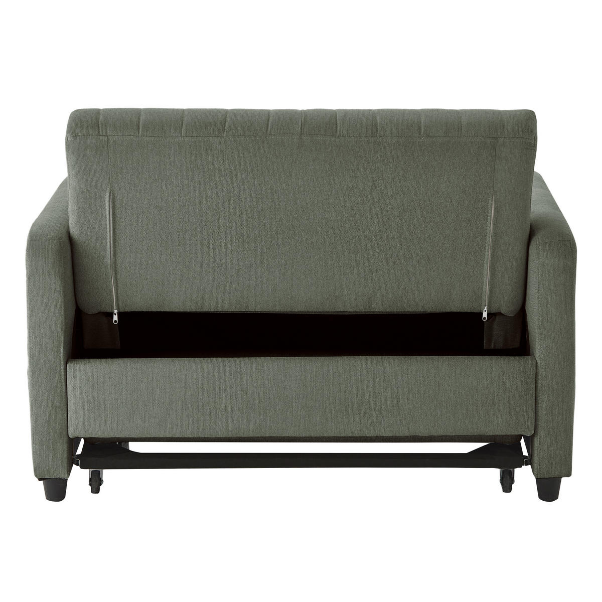 SCHLAFSOFA DE-35343 ausziehbar und 3-fach verstellbar Hellgrün - Hellgrün, Metall (77/82.5/114cm) - ComfortXL