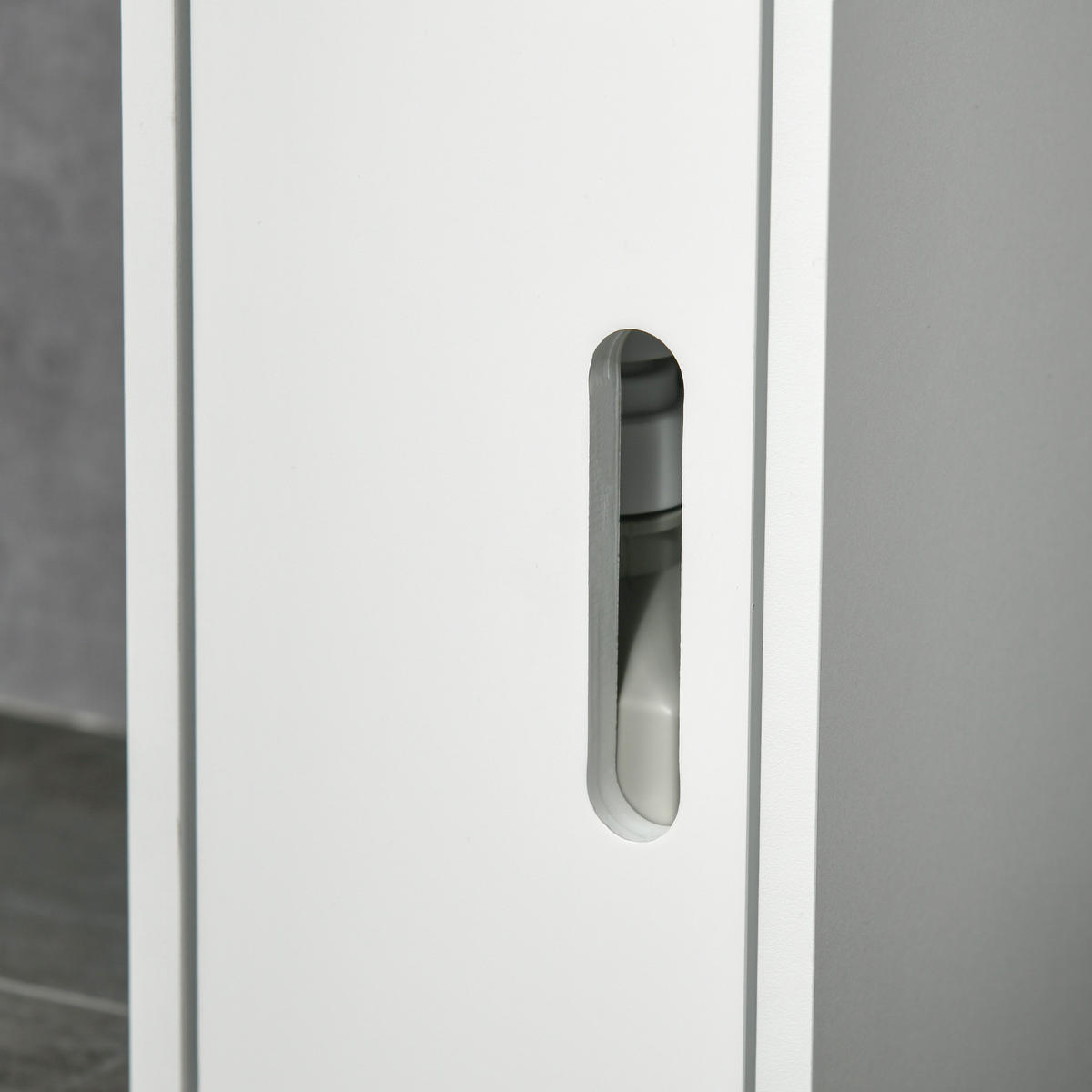 HOCHSCHRANK DE-12375 15/17/120 cm Weiß - Weiß, Holzwerkstoff (17/120/15cm) - ComfortXL