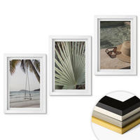 WANDBILDER 3er-Set - 20x30 cm Weißer Rahmen - Strandschaukel-Blätterurlaub - Weiß, Kunststoff (20/30cm) - ArtPrintCave