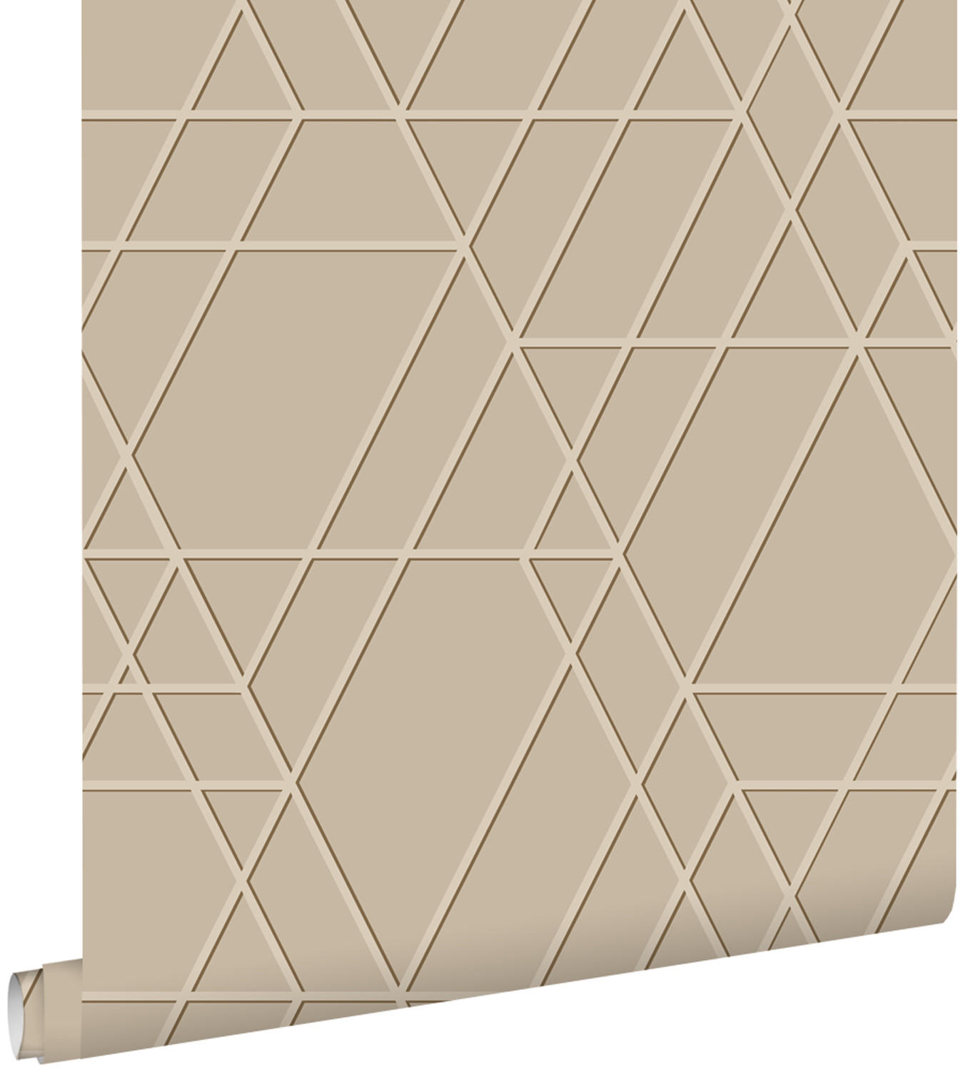TAPETE 3D-Muster 50 x 900 cm - Beige, Papier (50/900cm) - ESTAhome