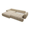 SCHLAFSOFA - 4 Personen-Sitzer - Stoff - Beige - - Beige, Textil (272/81/168cm) - Vente-Unique