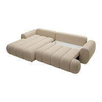 SCHLAFSOFA - 4 Personen-Sitzer - Stoff - Beige - - Beige, Textil (272/81/168cm) - Vente-Unique