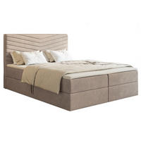 BETT Beige G4 Mit Bettkasten Und Matratze 180x200 cm - Beige, Textil (180/200cm) - Sepro Meble