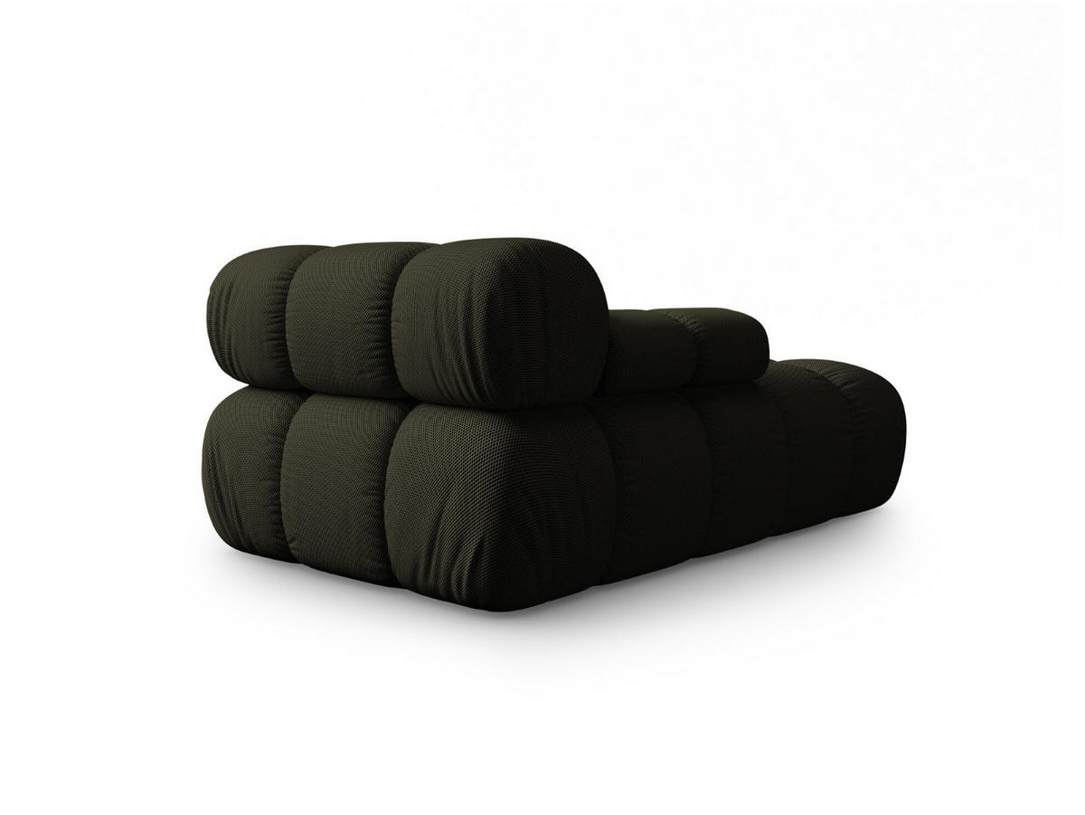 CHAISELONGUE links Bellis aus 3D-Stoff Amazonasgrün - Waldgrün, Textil (94/70/155cm) - Micadoni