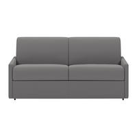 SCHLAFSOFA - 4 Personen - stoff - hellgrau Calife - Hellgrau, Textil (190/99/223cm) - Vente-Unique