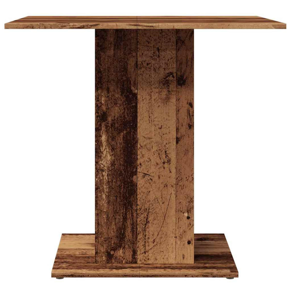 ESSTISCH Altholz-Optik 80/80/75 Cm Holzwerkstoff - Dunkelbraun, Holzwerkstoff (80/80/75cm) - vidaXL