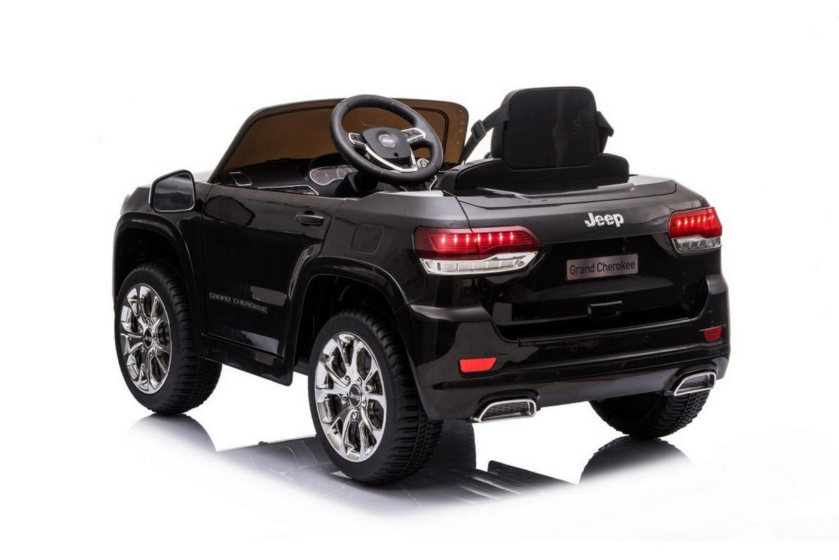 KINDER ELEKTROAUTO Jeep Grand Cherokee schwarz - Schwarz, Kunststoff (114/76/58cm) - TPFLiving