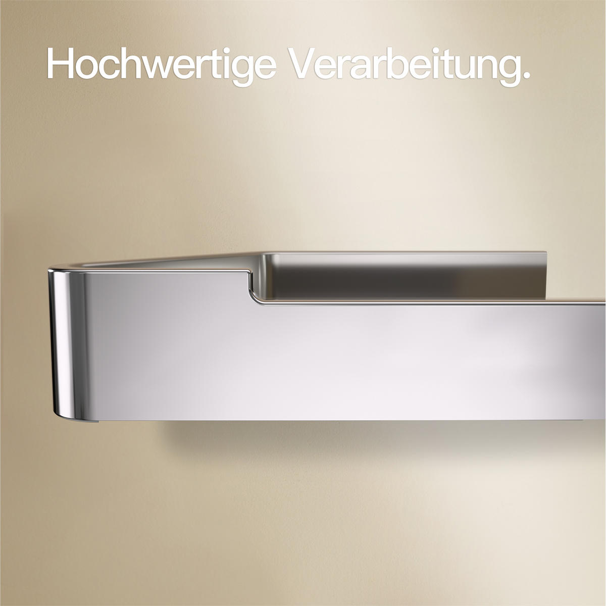 TOILETTENPAPIERHALTER OHNE BOHREN ohne Ablage Chrom - Chromfarben, Metall (17/4/8cm) - Designfabrik Hamburg