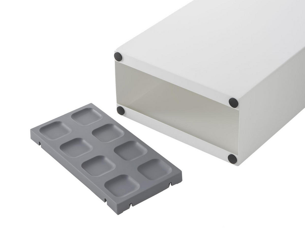 SCHIRMSTÄNDER Smart weiß 23/36/12 cm für bis zu 8 Schirme - Weiß, Metall (23/36/12cm) - Yamazaki