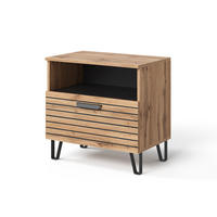 NACHTTISCH Amber Eiche Wotan 60 x 58 cm - Eiche Wotan, Holzwerkstoff (60/58/38cm) - Vicco