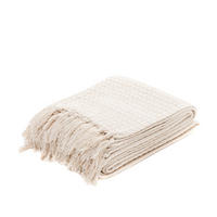 DECKE Vaffel beige 130/170 cm - Beige, Textil (130/170cm) - Homla