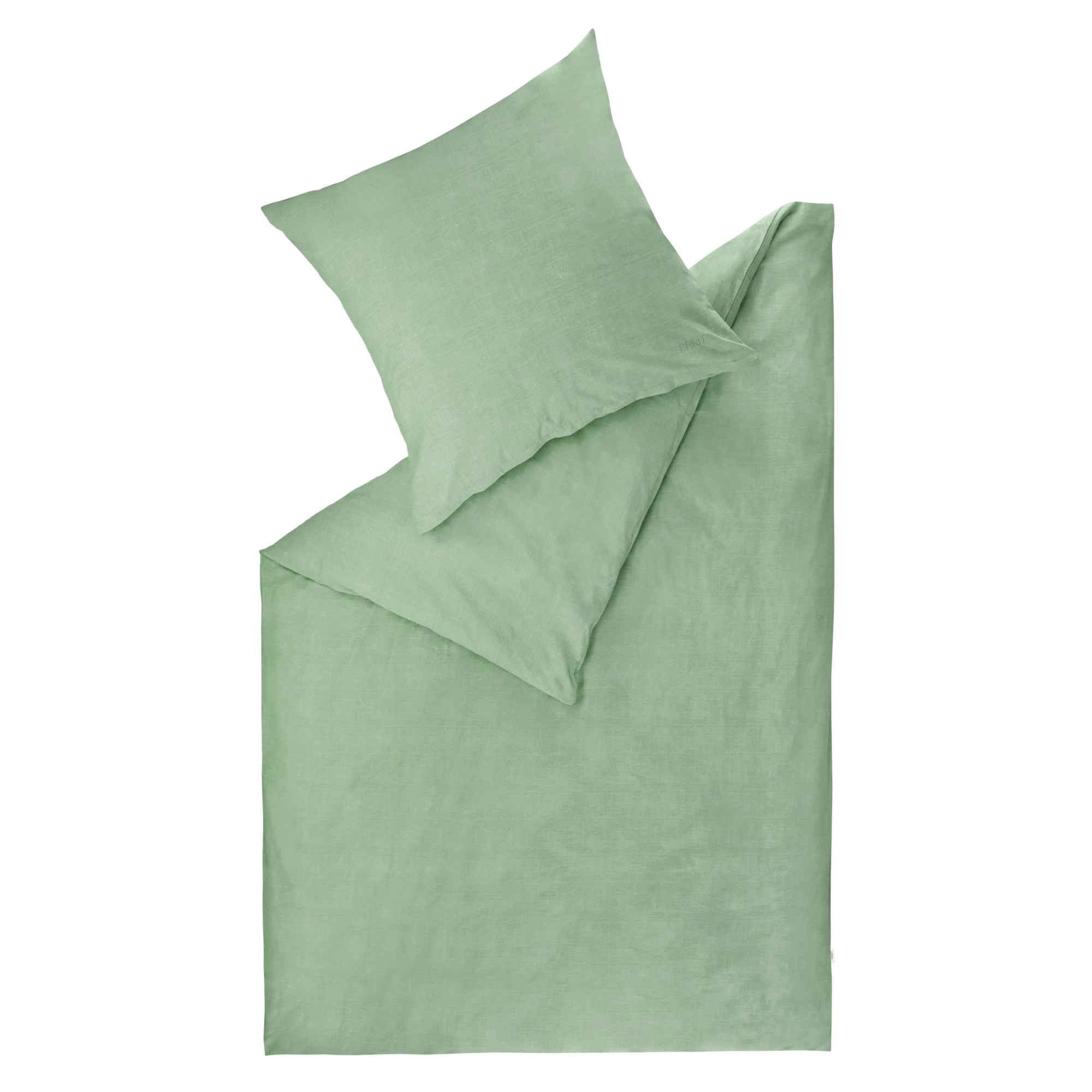 RENFORCÉ BETTWÄSCHE HARP - Grün, Textil (155/220cm) - Esprit