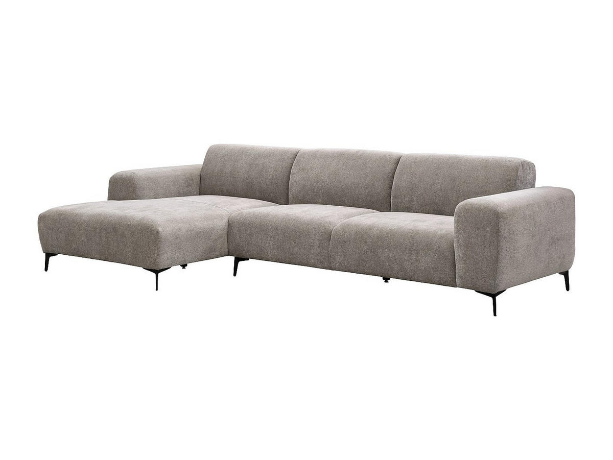 SOFA - 5 Personen - stoff - taupe Sapigo - Taupe, Textil (306/80/98cm) - Vente-Unique